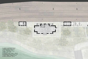 Menedék a Zsil-völgyében — Kovács Áron diplomaterve, 2022. — földszint alaprajz