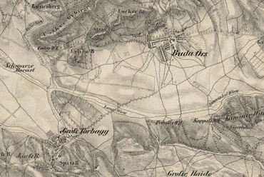 Az aranyháromszög települései. 1852.