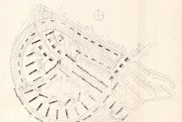 II. ciklus – Mányoki László – A Várpalotai téri plató beépítési tanulmányterve (MÉ 1956, 8. szám)