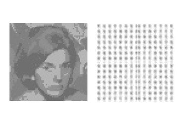 baukuh: Emlékezet Háza, Milánó, Pixelizált portré és a hozzá társított mátrix