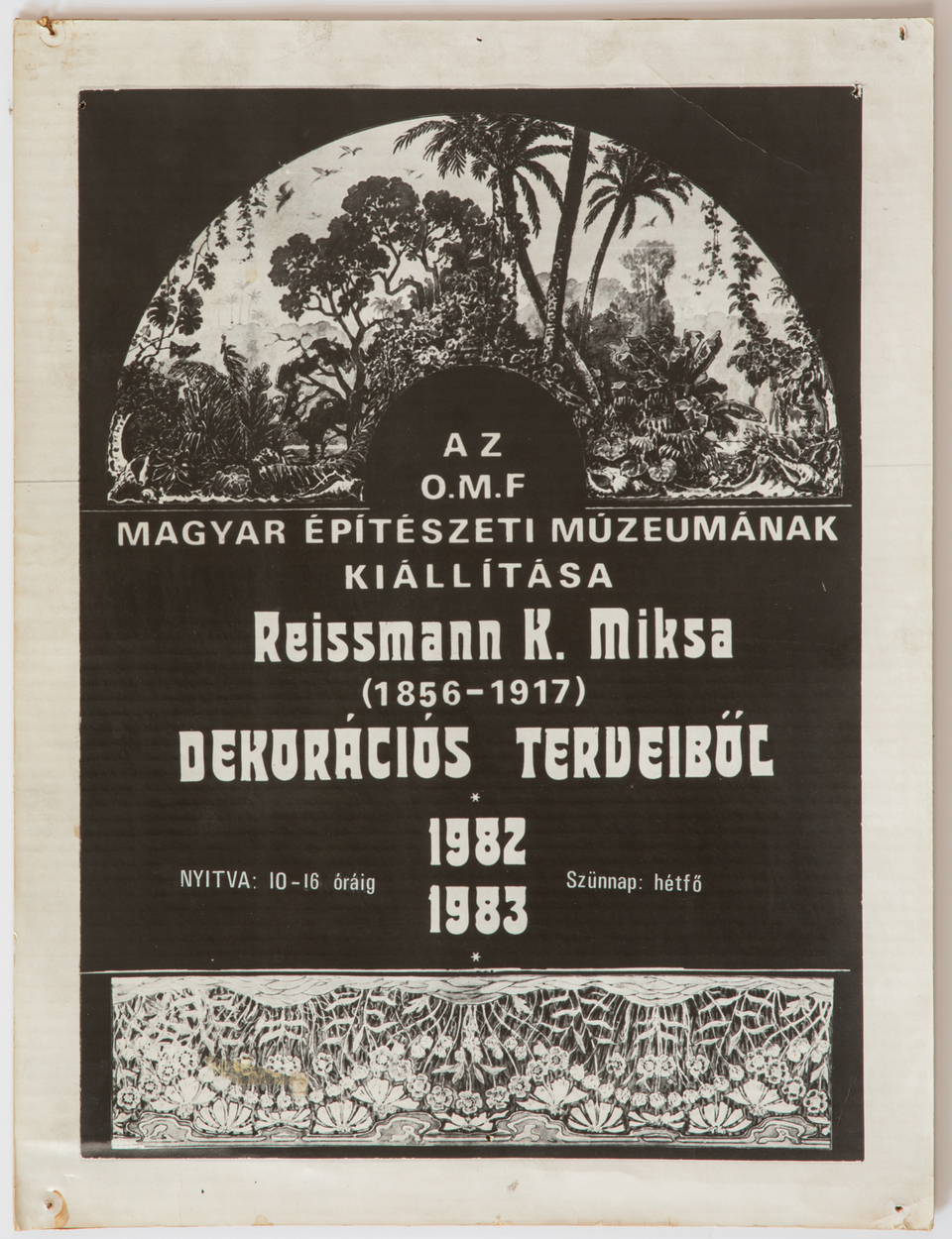 Kiállítási plakát az 1980-as évekből. Kép: MÉM MDK Múzeumi Osztály