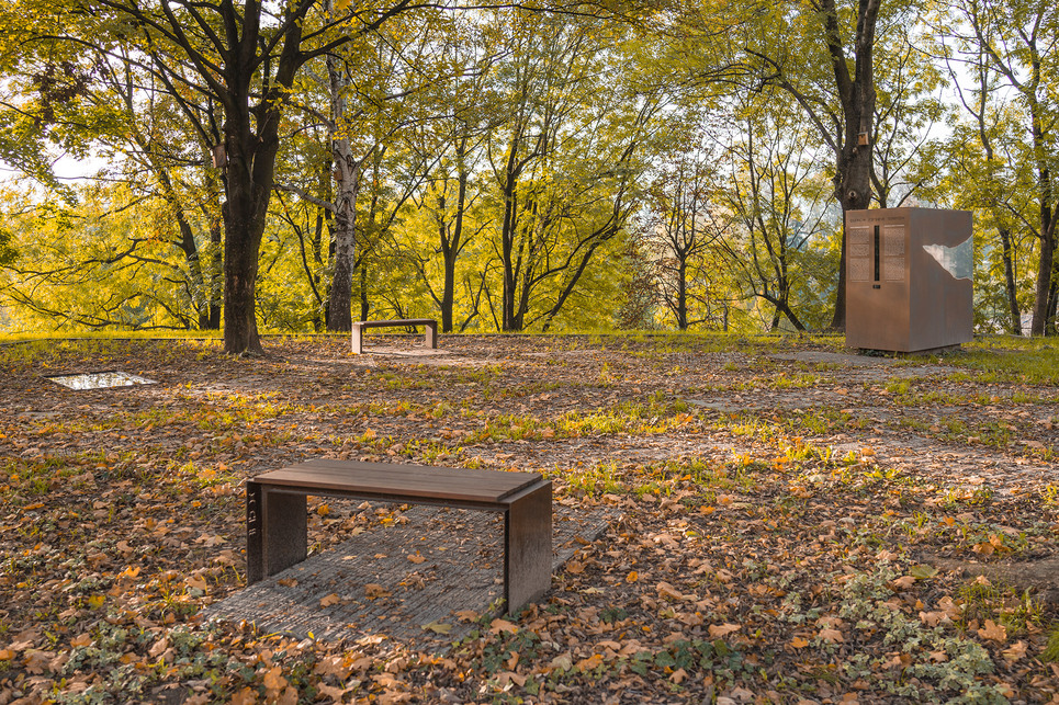 Nagy Zsinagóga Emlékpark Oświęcim-ben. Tervező: Narchitektura Fotó: Bartosz Haduch, Piotr Strycharski