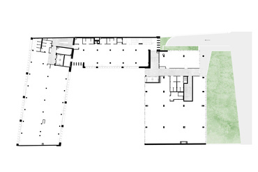 Mintaszint alaprajz. Forrás: FBIS architects