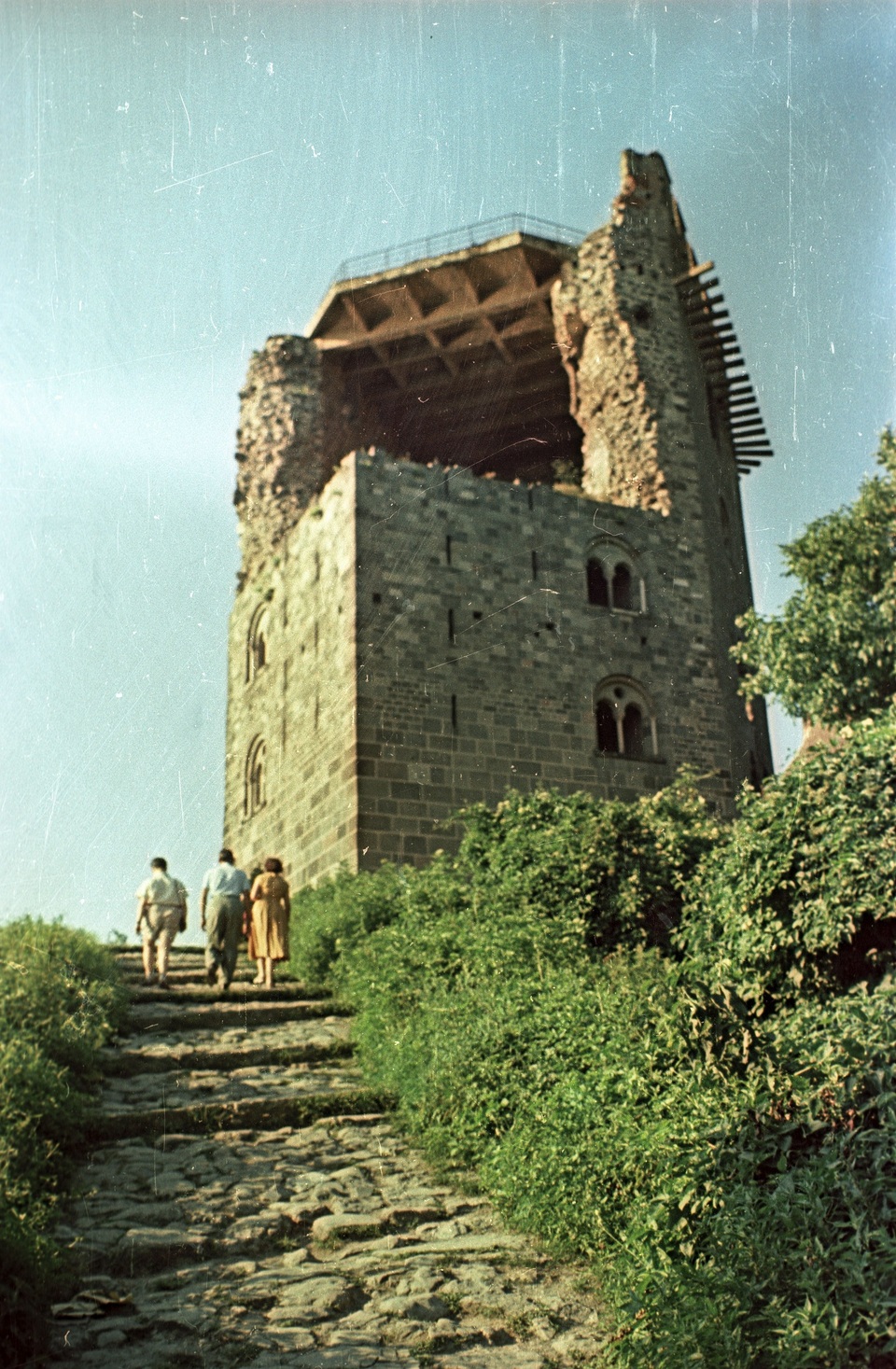 A Salamon-torony, miután leégett a faszerkezetes, 1927-ben elkészült bővítése, Forrás: Fortepan, Adományozó: dr. Horváth Miklós