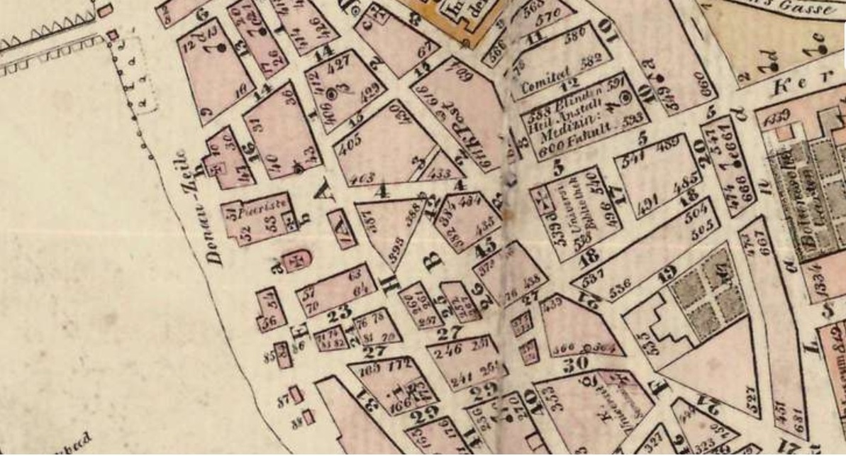 1830-as térkép a területről.