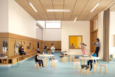 Biai Református Általános Iskola tervpályázat – a CAN Architects megvételt nyert terve – Látványterv