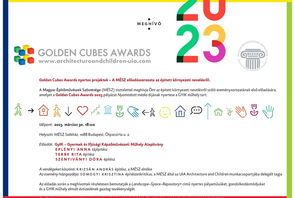 A GYIK Műhely előadása - Golden Cubes Awards nyertes projektek bemutatkozása I.