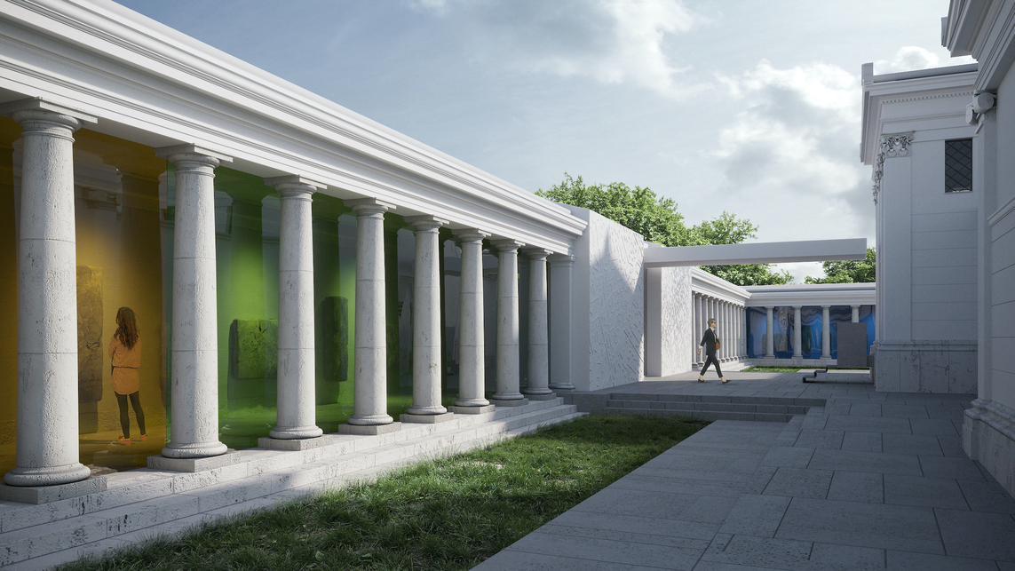 Aquincumi Múzeum régi épületének rekonstrukciója és bővítése – tervező: NAUTES Építészműterem – látványterv: Császár Szabolcs