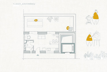 Cohousing, Budapest VIII.kerület – 5.szint műhely – Terv: Balogh Eszter