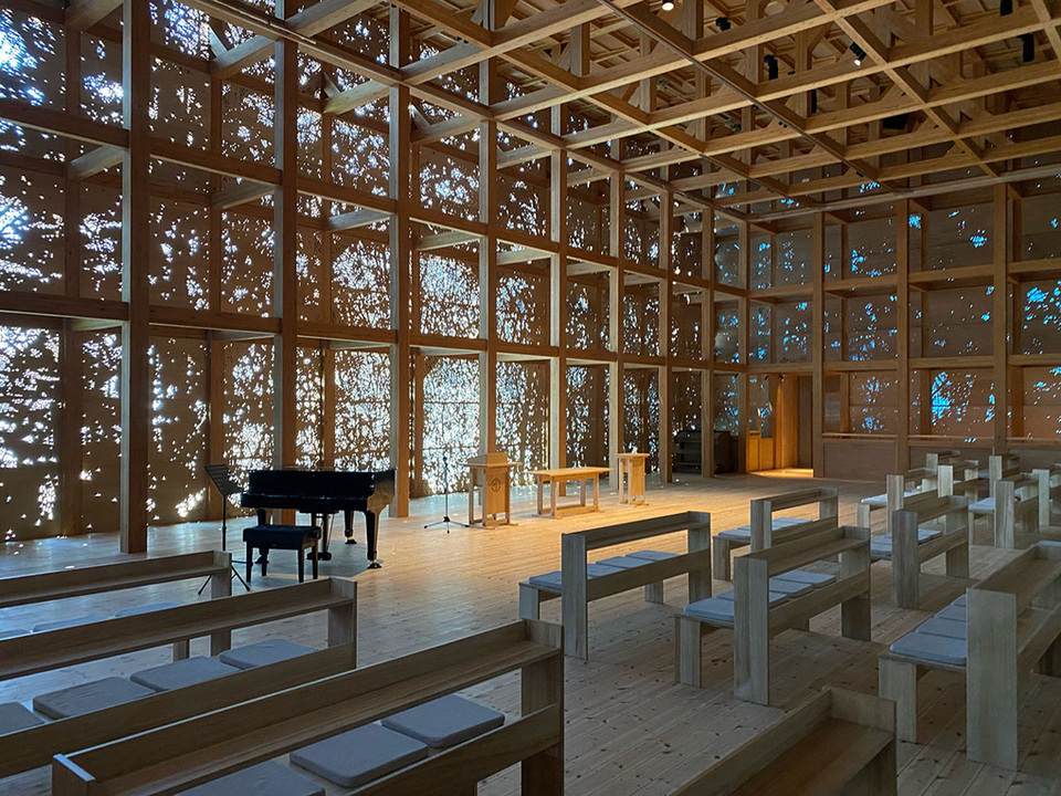 Niijima Chapel, Gunma, Japán / tervező: Takaharu Tezuka és Yui Tezuka / fotó: Katsuhisa Kida | FOTOTECA / forrás: Tezuka Architects