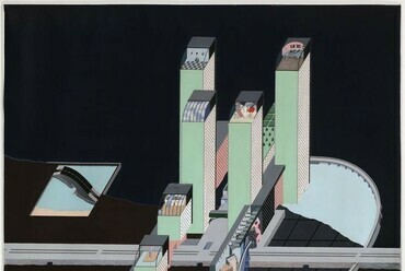 Rem Koolhaas, Madelon Vriesendorp: Welfare Palace Hotel Project, New York 1976. Forrás: moma.org