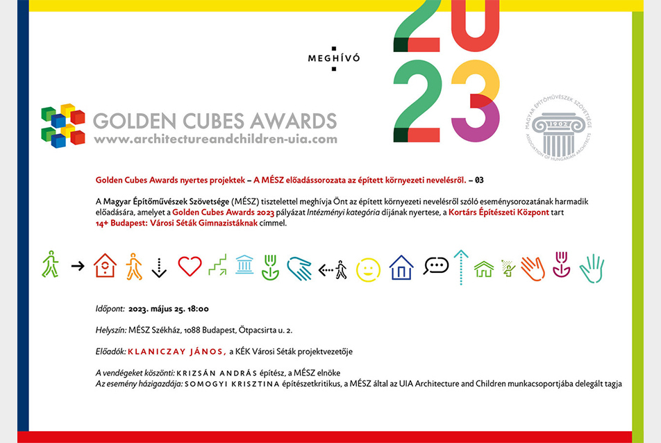 A Kortárs Építészeti Központ előadása – Golden Cubes Awards nyertes projektek bemutatása III.