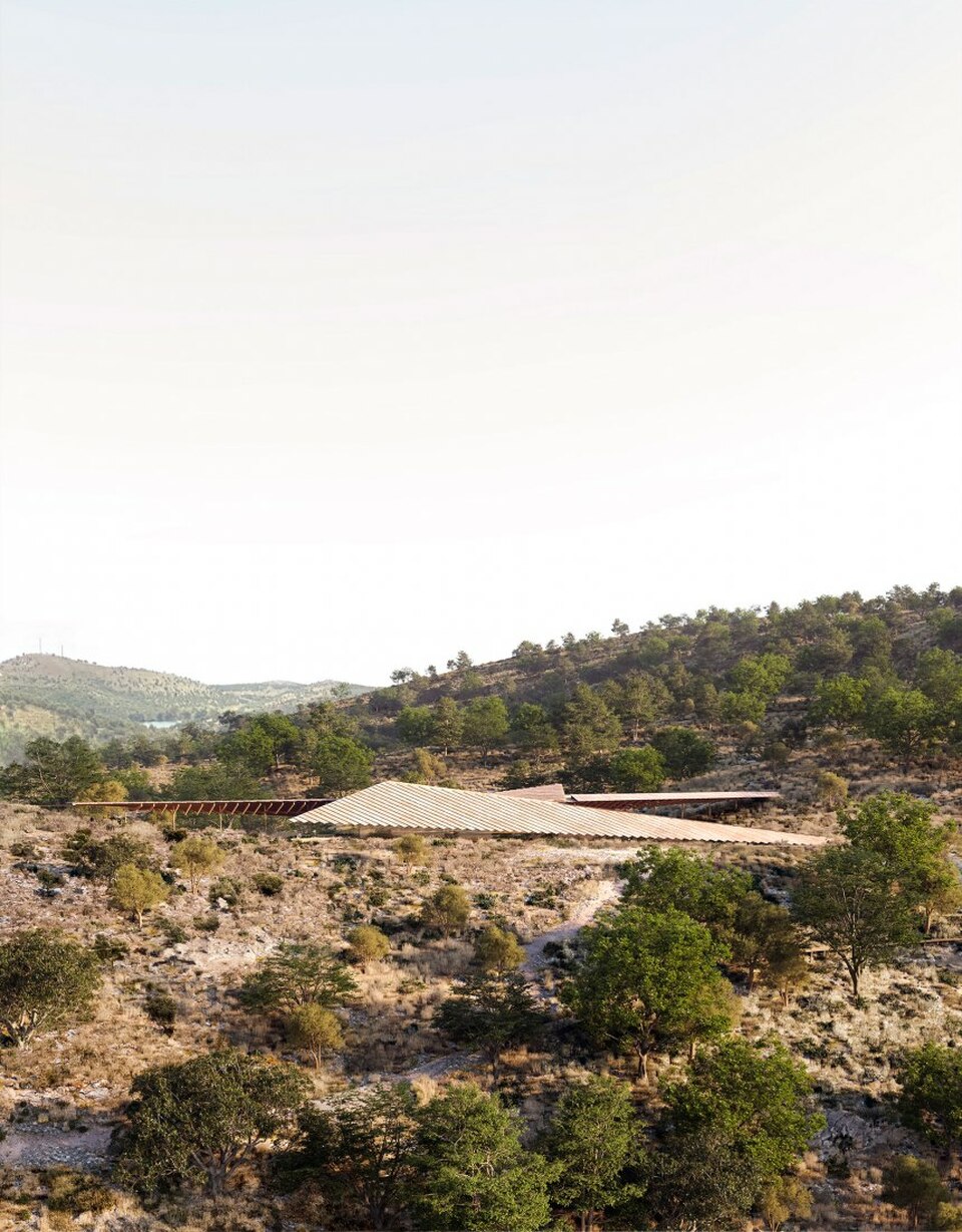 Kengo Kuma & Associates: A Butrinti Nemzeti Park látogatóközpontja.