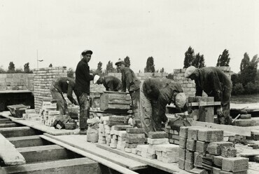 Budapest, IV. kerület, a Szent Imre utca 20. számú házának építkezése,1937. Forrás: 156764, Fortepan / Lencsés László