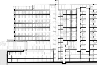 H2Offices – ARROW Architects + Studio IN-EX – metszet
