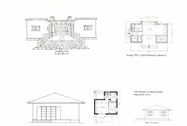 A BIB 1934-es balatoni nyaraló tervpályázatának anyaga. / Forrás: Tér és Forma 8 (1935) 3.
