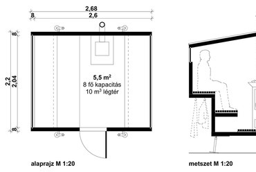 SAUNABIVAK – mobil CLT szauna – tervező: BIVAK
