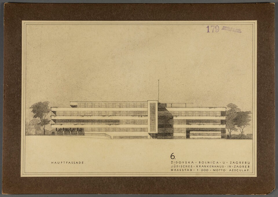 Körner József pályaműve a zágrábi zsidó kórház számára, Budapest, 1930. MÉM MDK Múzeumi Osztály
