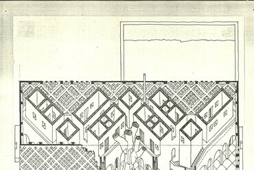 Lakóház terve Zaria óvárosába, 1976 (Fekete portfólió)
