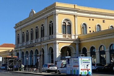 Catania, vasútállomás 1866, Fotó: Lampert Rózsa
