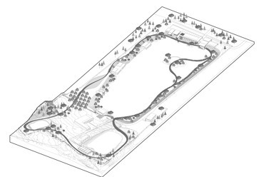 Masterplan, axonometria
