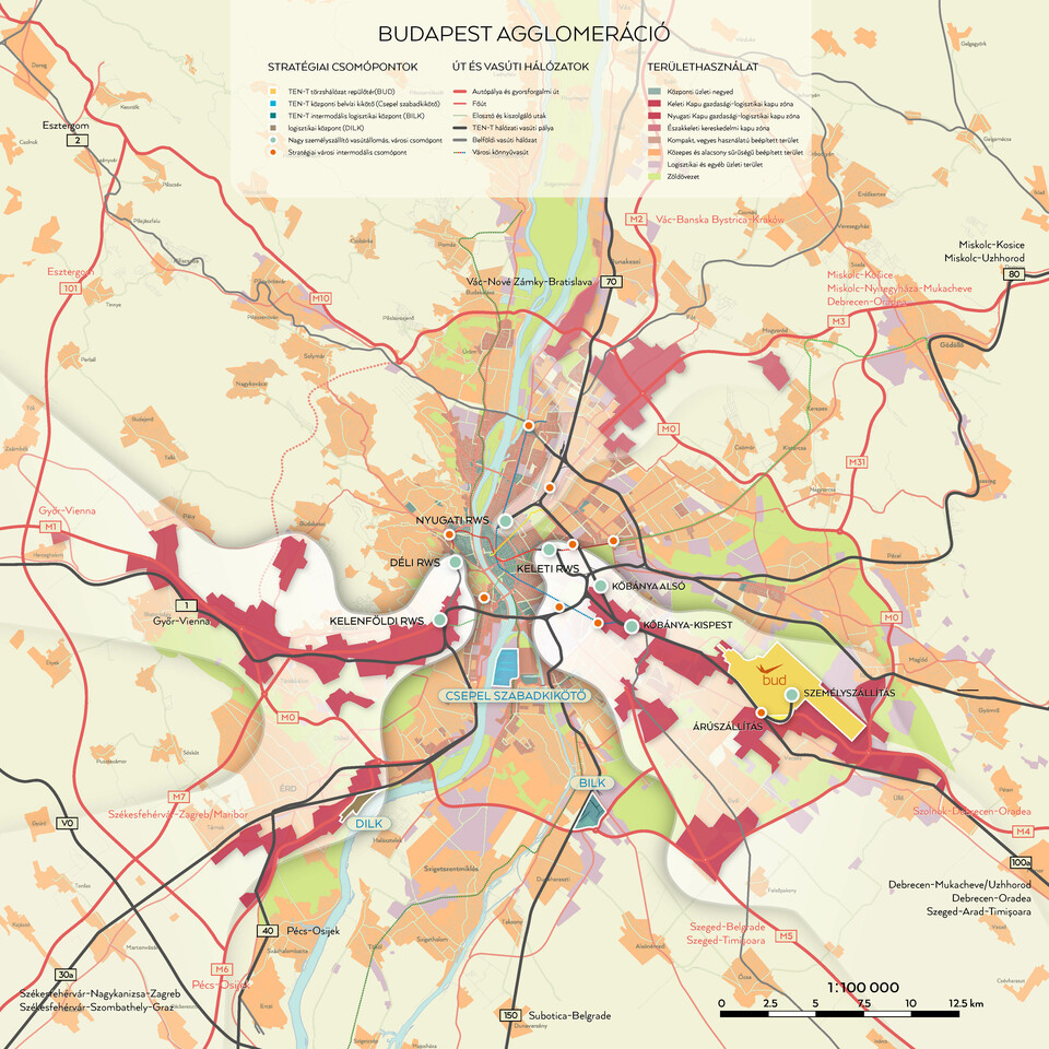 Budapest agglomeráció. Forrás: Koszorú Lajos
