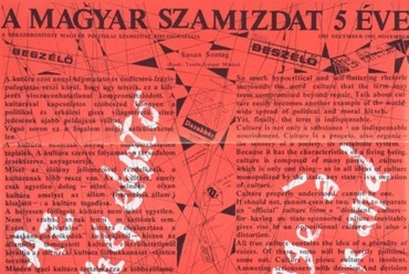 A magyar szamizdat 5 éve. A sokszorosított politikai szamizdat bibliográfiája (hátlap) 1981. december - 1985. november, 1985
