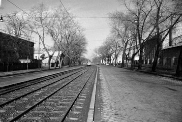 Váci út a Forgách utca felől a Rozsnyai utca felé nézve, 1960. Forrás: Fortepan / UVATERV

