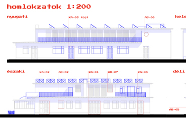 TMK műhely homlokzatai. A győri Richards Richard posztó-szövetgyár területének revitalizálása. Horváth Gábor és Horváth Gergely terve. 2024.
