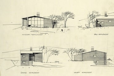 A budapesti Nónay-nyaraló tervei, 1959 k. Kép: Csaba László archívuma, MÉM MDK
