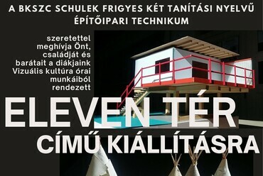 Plakát: Horváth Zorka, a Schulek Frigyes technikum 12a osztályos tanulója.
