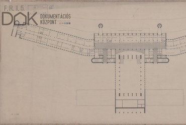 Ferihegyi repülőtér 1-es terminál, II. emeleti alaprajz (1949). Tervező: Dávid Károly (ÁMTI)
