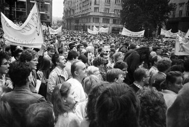 A Vörösmarty tér ma. Fotó: Gulyás Attila
