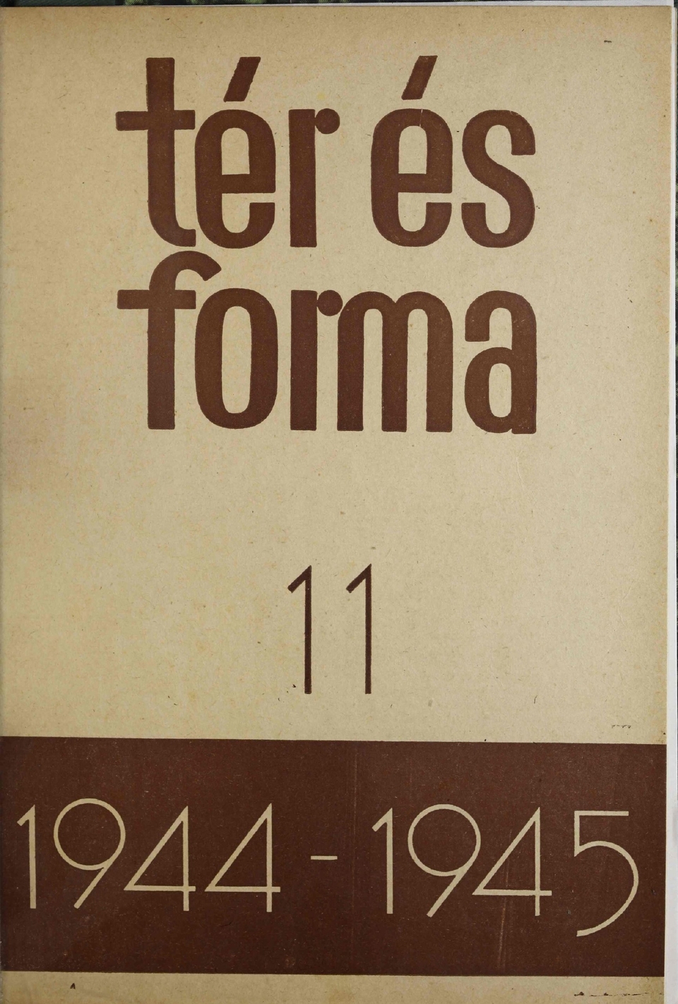 Tér és Forma 1944-45/2. forrás: Arcanum: Tér és Forma, Arcanum Újságok, Tér és Forma 1928-1948 | Arcanum Újságok
