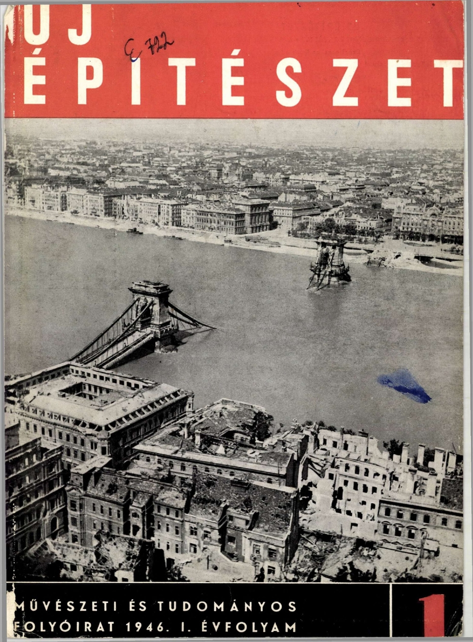 Új Építészet 1946/1., forrás: Arcanum: Új Építészet, Arcanum Újságok, Új Építészet 1946-1949 | Arcanum Újságok
