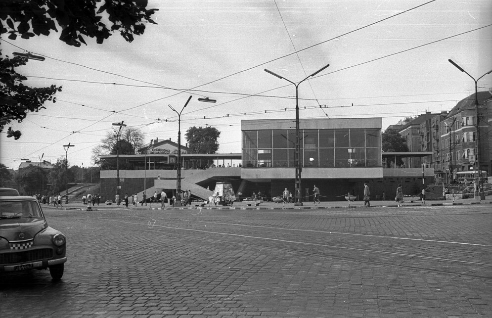 Déli pályaudvar, 1965. Forrás: Fortepan / Szepesfalvy Gábor
