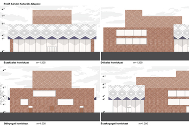 Petőfi Sándor Kulturális Központ építészeti tervpályázat – a 3h építésziroda megvételt nyert pályaműve
