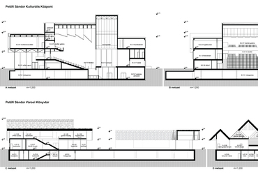 Petőfi Sándor Kulturális Központ építészeti tervpályázat – a 3h építésziroda megvételt nyert pályaműve
