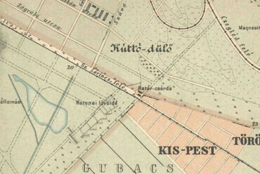 A terület térképe 1903-ban. Forrás: Arcanum
