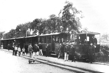 Szentlőrinci HÉV az 1890-es években. Forrás: Régi Magyar Villamosok, Budapesti Városvédő Egyesület
