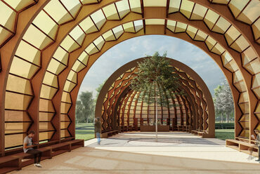 Egy időkapszula. Látványterv: Marina Tabassum Architects (MTA). Courtesy Serpentine.
