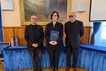 Philipp Frigyes, Ilyés Marianna, dr. Hajnóczi Péter. Forrás: Pest Vármegyei Építész Kamara
