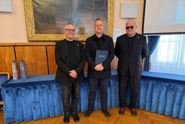 Philipp Frigyes, Valkai Csaba József DLA, dr. Hajnóczi Péter. Forrás: Pest Vármegyei Építész Kamara
