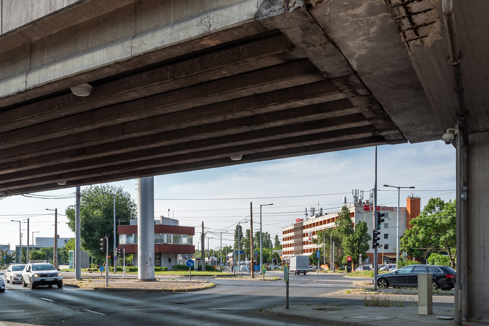 A határ úti csomópont és környéke ma. Fotó: Gulyás Attila
