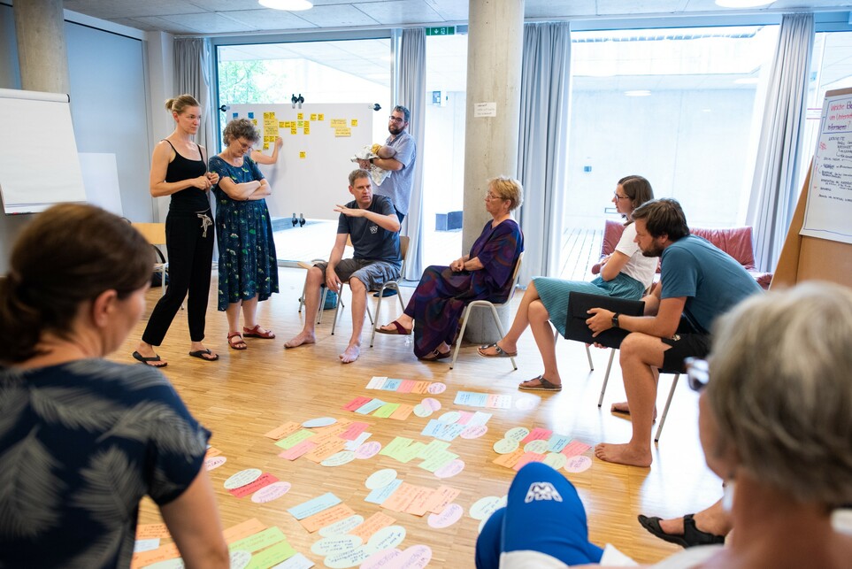 A bécsi hauswirtschaft cohousing egyik közösségi tervezési alkalma - igények átbeszélése és programalkotás.
Forrás: Luiza Puiu