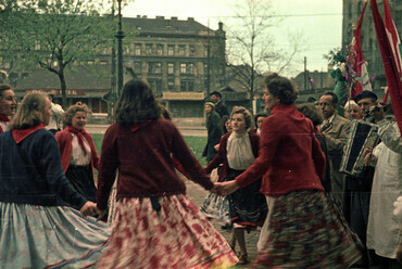 A Teleki László tér, 1952. Forrás: Fortepan / Horváth Miklós dr
