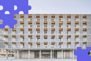 85 szociális lakás Cornellàban, Barcelona, Spanyolország. (2020) Tervező: Peris Toral.

Fotó: Építészfórum Archívum | Grafika: Vitányi Regina
