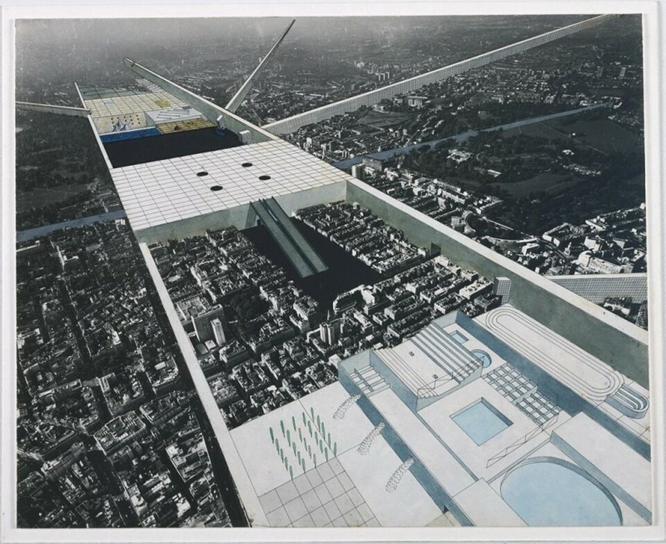 Rem Koolhaas, Madelon Vreisendorp, Elia és Zoe Zenghelis: Exodus – or the Voluntary Prisoners of Architecture. Forrás: Socks