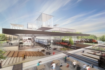 Az új Közlekedési Múzeum épületegyüttese, Diller Scofidio + Renfro, együttműködésben az M-Teampannon Kft-vel, 2019.
