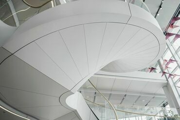 MOL Campus csigalépcsők, Budapest. Forrás: Palkó György, KÉSZ Metaltech
